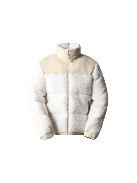 The North Face High Pile 600 Fill Recycled Waterfowl Down Nuptse Jacket Gardenia White-Gravel