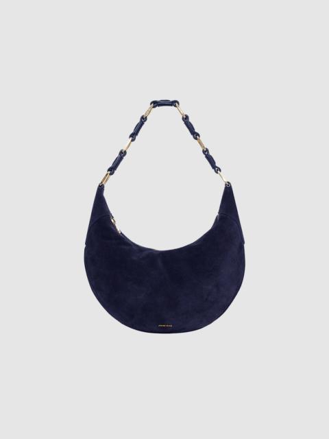 Kate Hobo Bag - Navy Suede