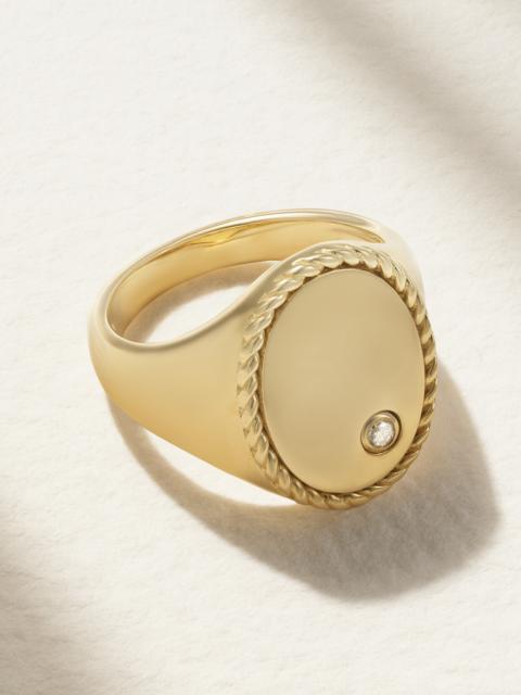 9-karat Gold Diamond Ring