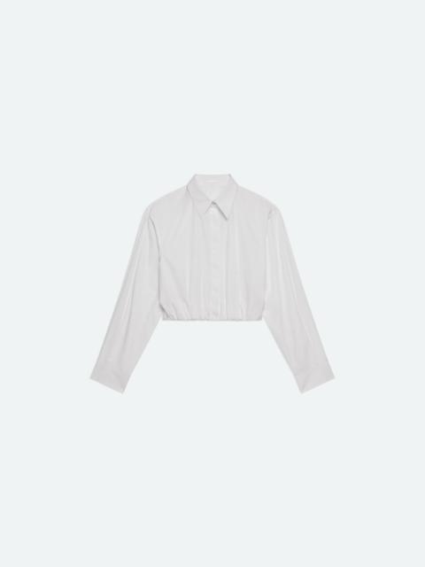 CROPPED GATHERED SHIRT