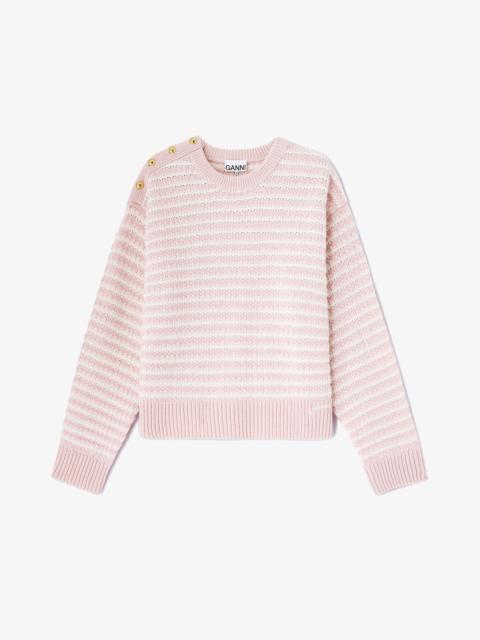 STRIPE WOOL MIX SWEATER