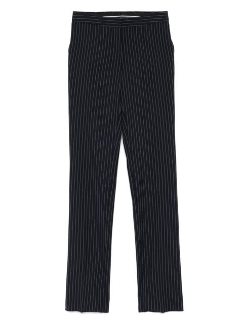 pinstriped trousers