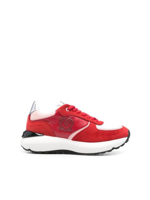 logo-embossed sneakers