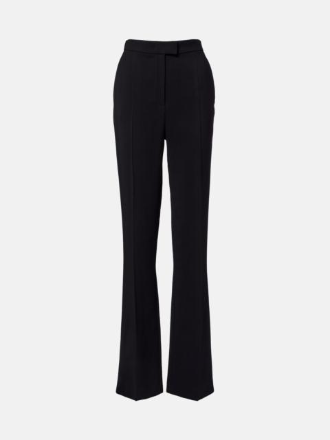 Crêpe straight pants