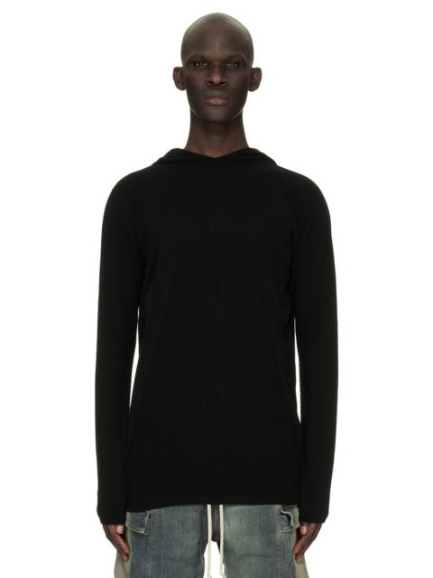 organic-cotton fine-knit hoodie