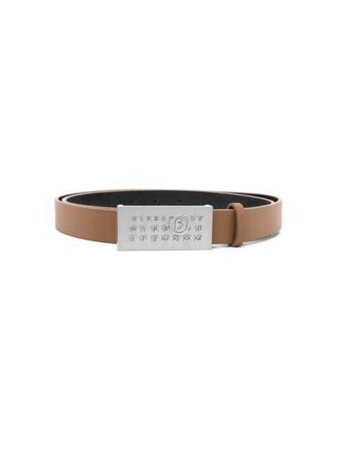 numbers-motif belt