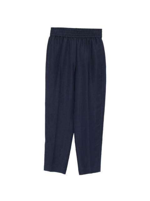 elasticated-waistband trousers