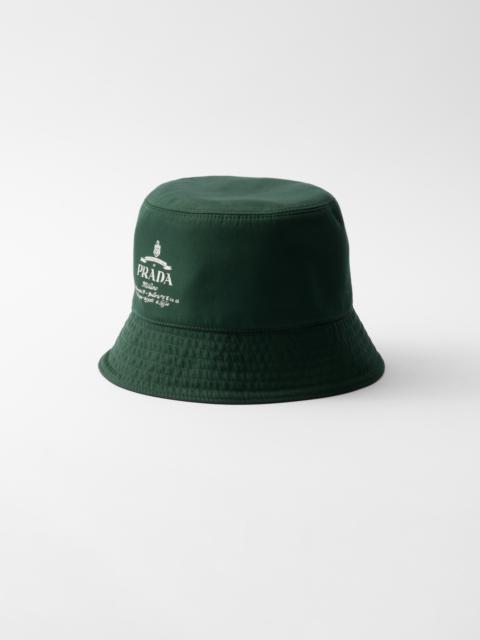 Reversible technical cotton bucket hat