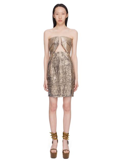 prong-detail mini dress