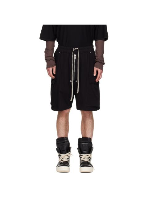 Black Temple Medium Jersey Cargobela Shorts