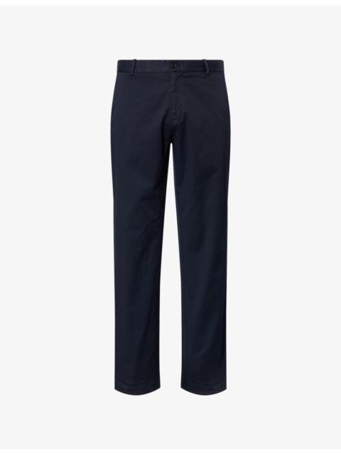 Straight-Leg Regular-Fit Cotton Chinos