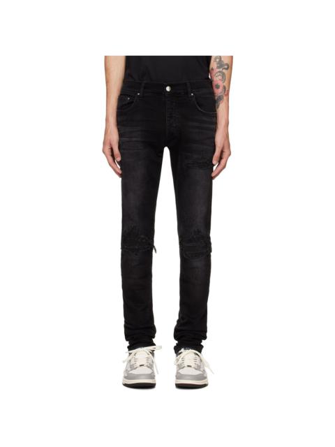 Black MX1 Bandana Jacquard Jeans