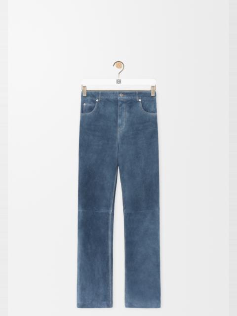 Trousers in suede goatskin