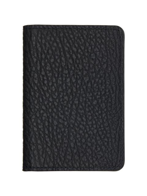 Black Four Stitches Card Holder