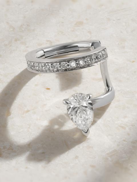 Serti Sur Vide 18-karat White Gold Diamond Ear Cuff