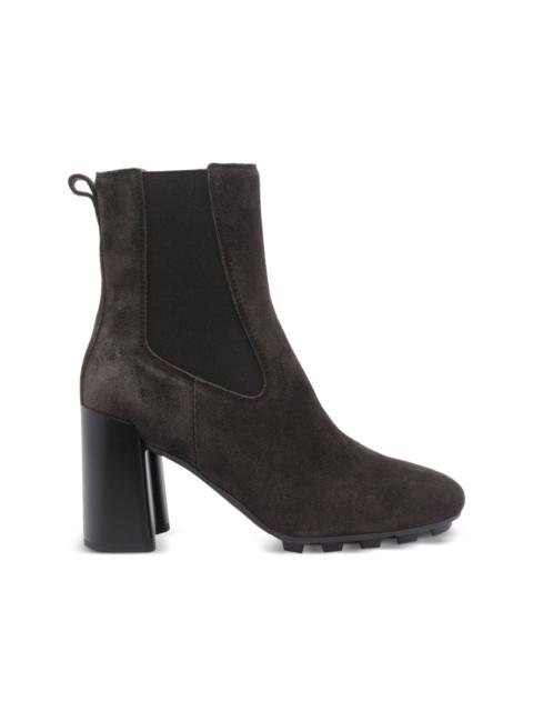 90mm elastic-panel block-heel boots