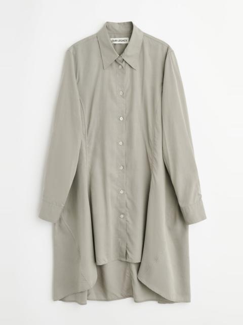 Flux Shirt Willow Grey Softflow Tencel