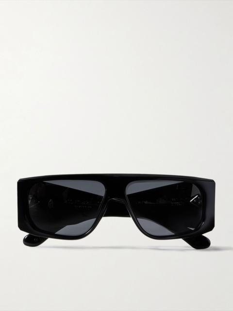 Cliff D-frame acetate sunglasses Black