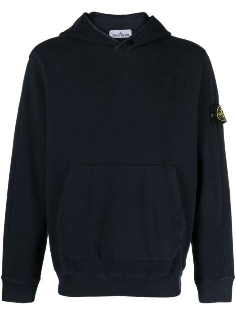 Compass-appliquÃ© cotton hoodie