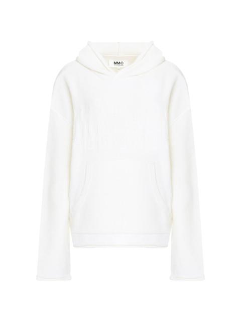 pockets knitted hoodie