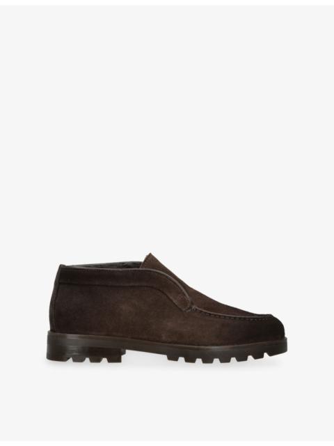 Shearling-Lined Suede Desert Boots