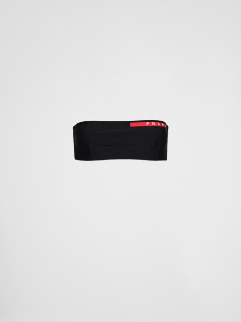 Stretch jersey swimsuit top