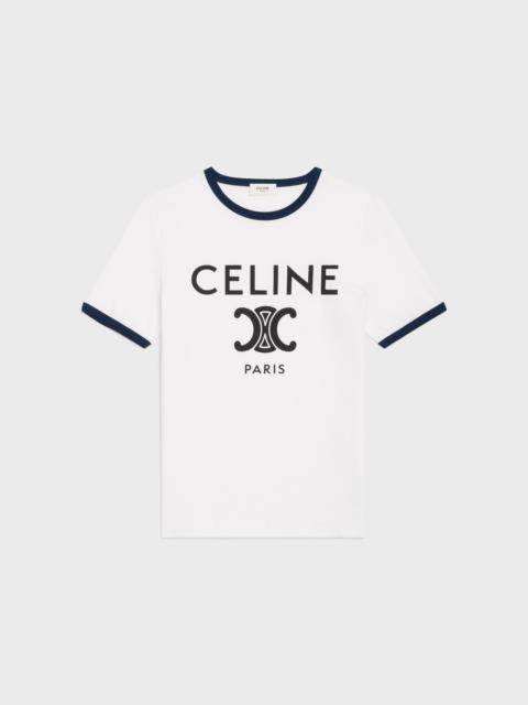 celine paris t-shirt in cotton jersey