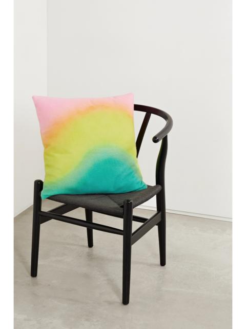 Rainbow Spray Tie-dyed Cashmere Cushion