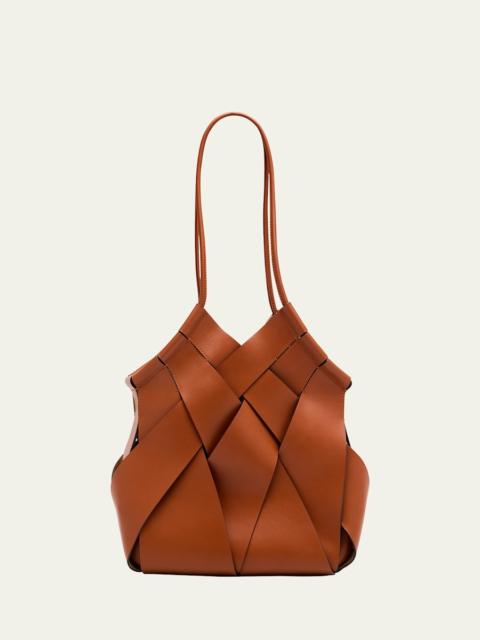 Charlotte Woven Leather Shoulder Bag