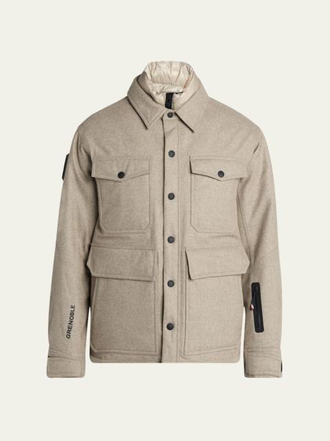 Men's Antuco Wool Tech Flannel Shirt Jacket