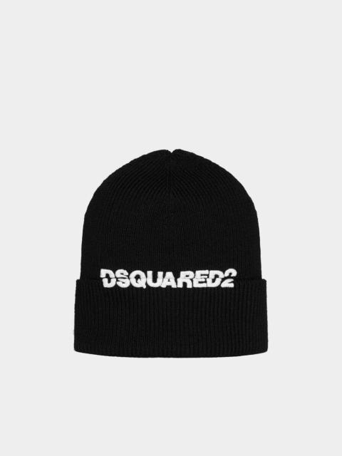 DSQUARED2 LOGO KNIT BEANIE