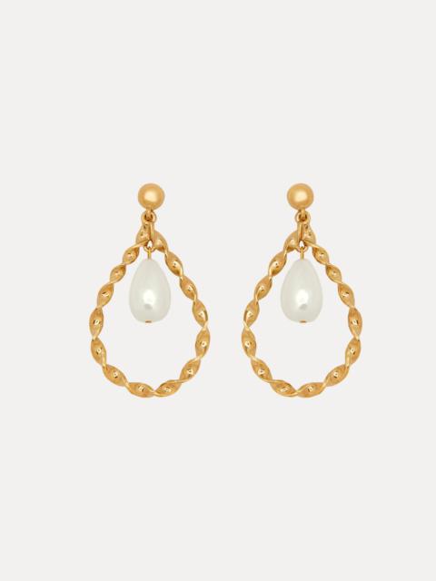 TWISTED PEARL DROP EARRINGS