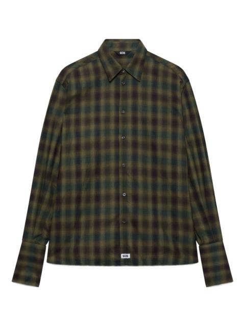 check long-sleeved top