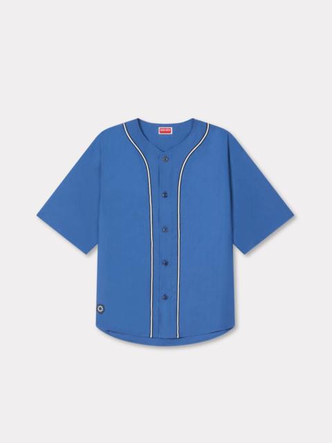 'Boke Flower 2.0' baseball short sleeve shirt in cotton poplin