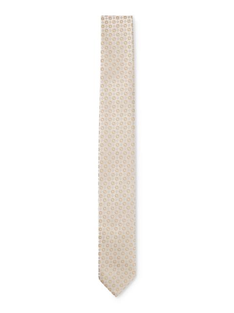 SILK-BLEND TIE WITH JACQUARD PATTERN