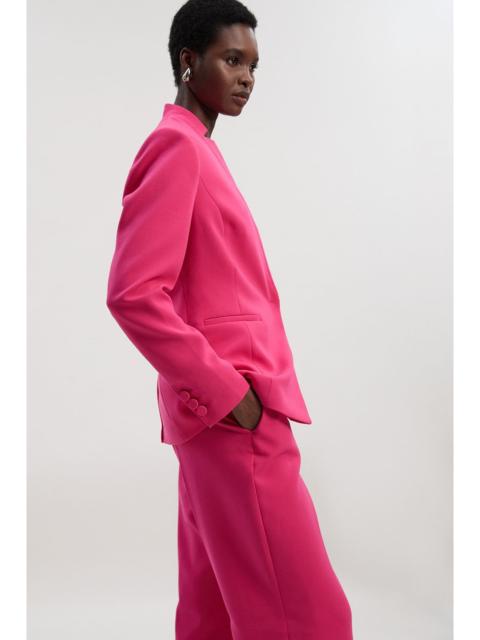 Compact Stretch Tailored Single Breasted Blazer