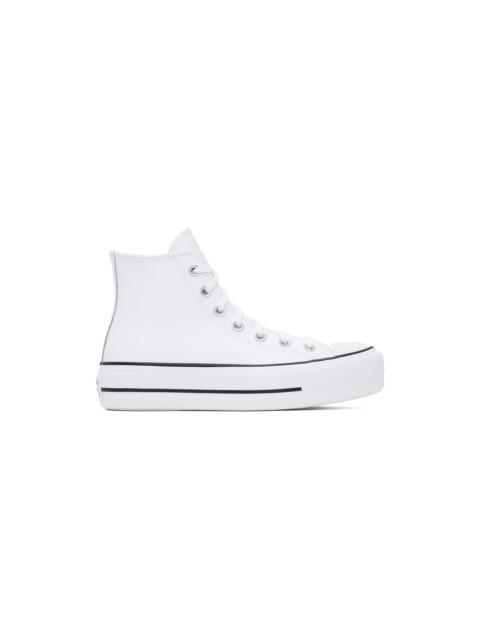 White Chuck Taylor All Star Lift High Top Sneakers