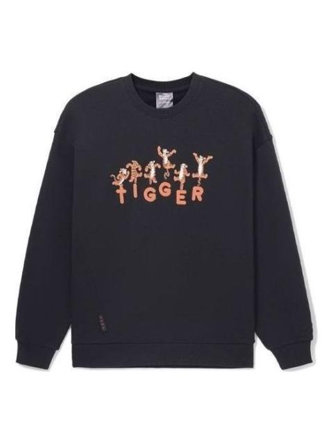 Li-Ning x Disney Crossover Series Cartoon Alphabet Printing Pullover 'Black' AWDS547-1