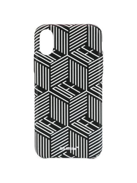 graphic logo printed iPhone X case