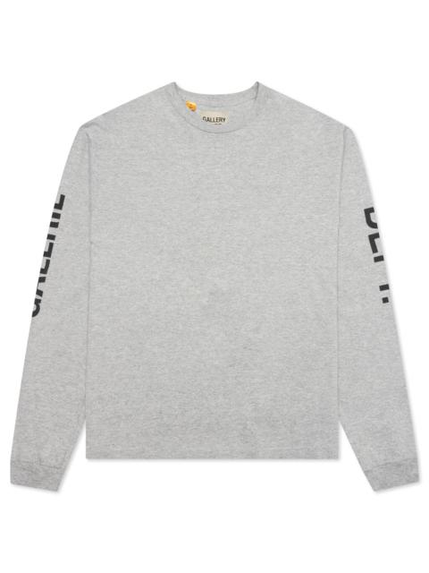 FRENCH COLLECTOR L/S TEE - HEATHER GREY