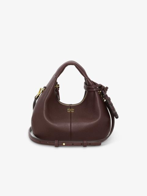 BROWN MINI HOBO BAG