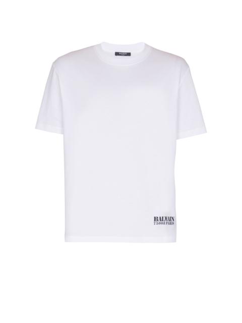 Small Balmain Stamp printed T-shirt