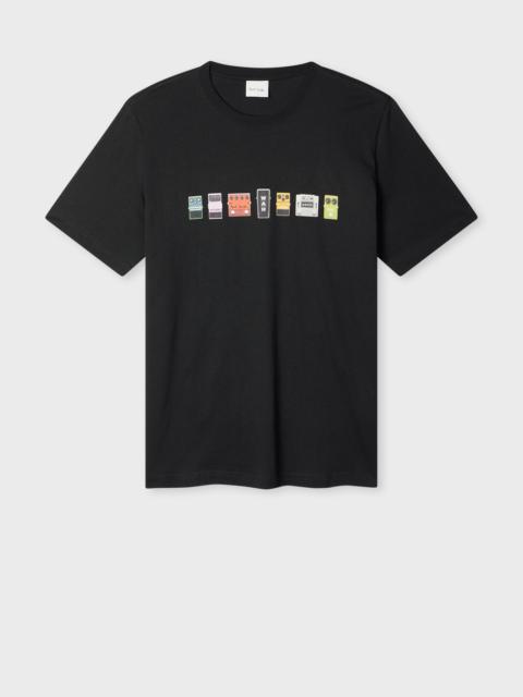 Paul Smith x Oasis - Black Guitar Pedals Print T-Shirt