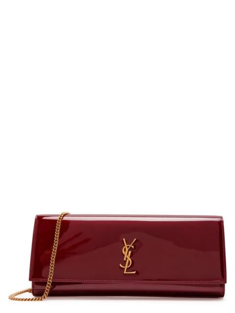 Saint Laurent Kate Logo Patent Leather Clutch