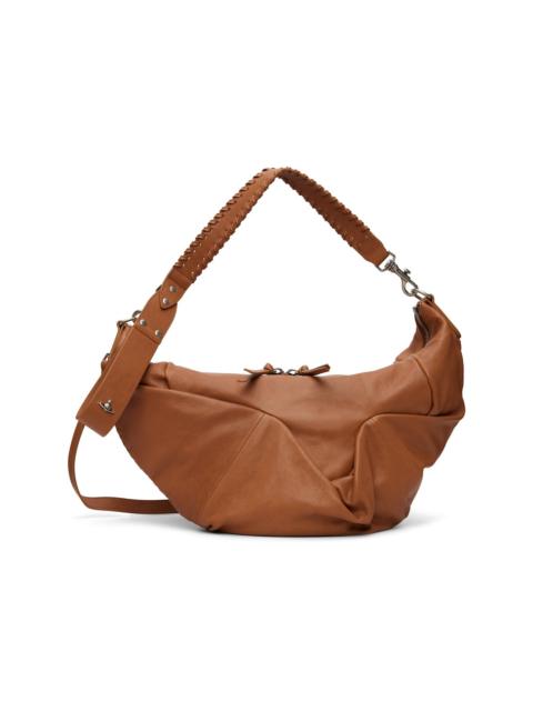 Tan Agnes Medium Shoulder Bag