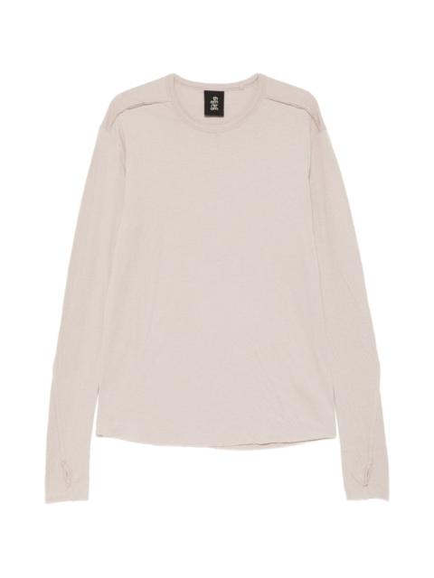 raw-cut long-sleeve T-shirt