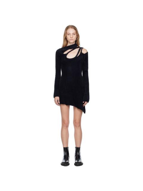 Black Crossover Minidress