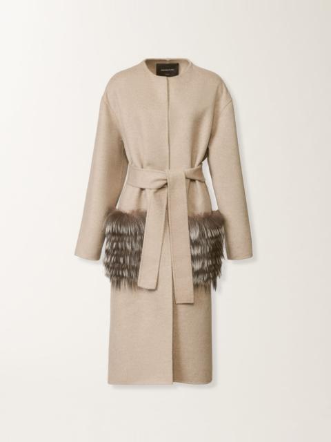 Double-faced wool and cashmere coat
