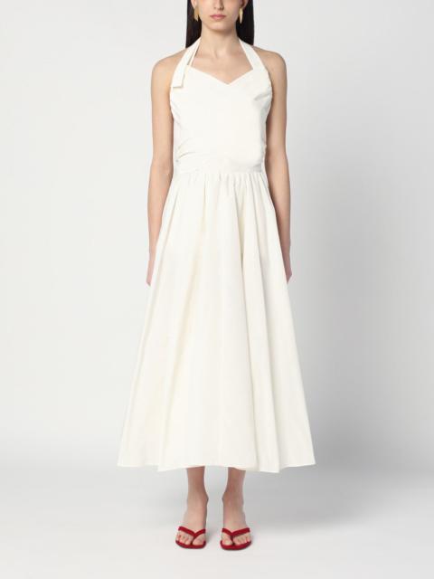 Ivory dress with a bow on the back