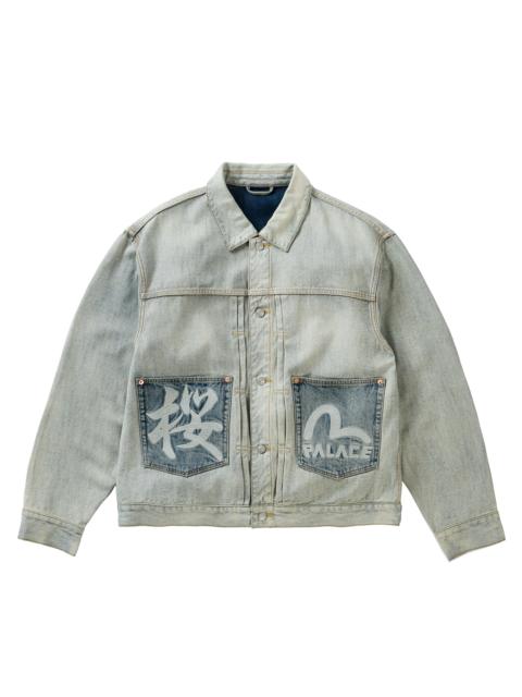PALACE EVISU TYPE 2 DENIM JACKET REVERSE INDIGO